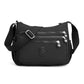 Lightweight Multi-Pocket Nylon Crossbody Bag