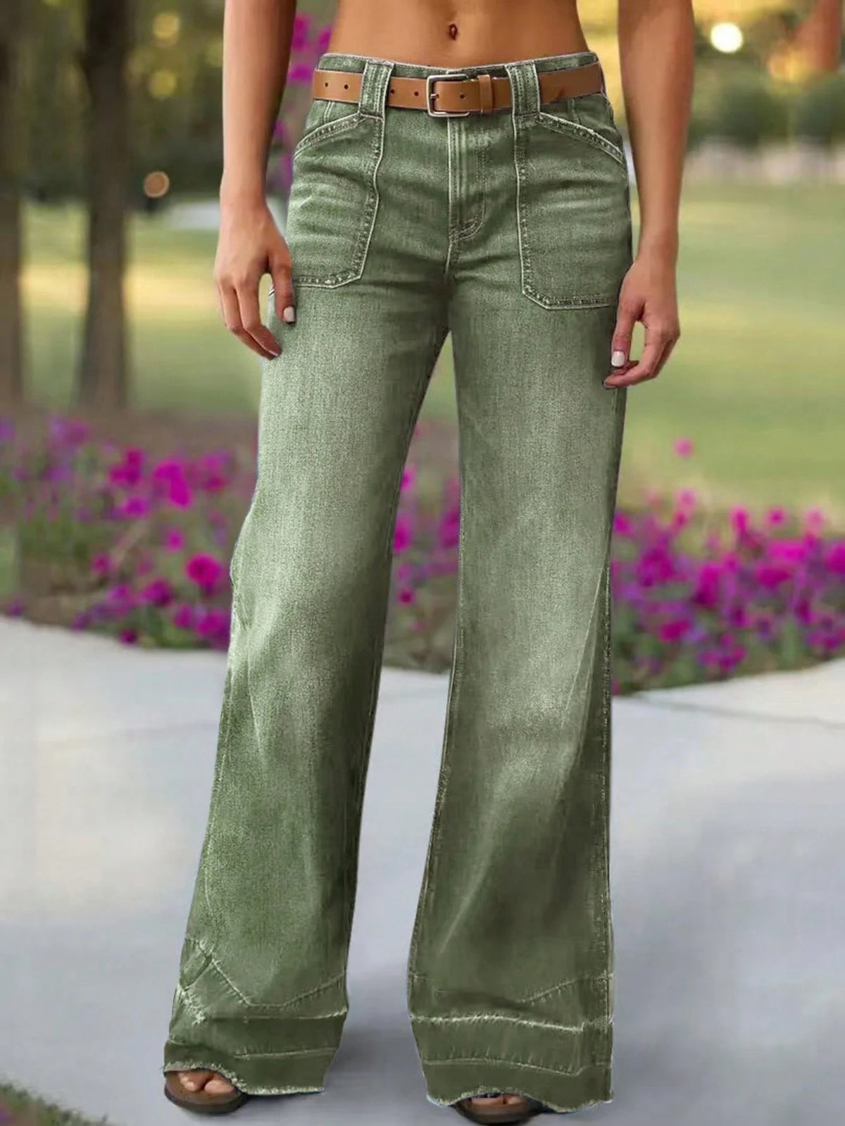 ✨🔥Women's Retro Flare Jeans with Pockets👖