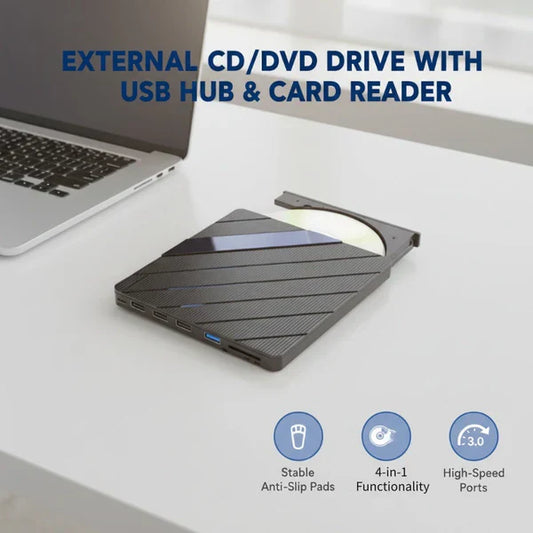 💿No Disc Drive on Your Laptop? Now You Do! External CD/DVD Burner 50% OFF📀