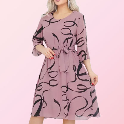 🌸Spring Specials🌸Elegant Loose Midi Dress with Ruffled Sleeves