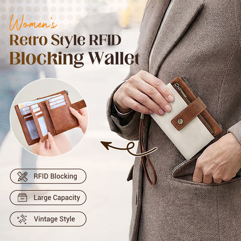 🥳2026 HOT SALE🥳💞50K+ SOLD!👛🛡️ 50% OFF! Women's RFID Blocking Leather Wallet – Blocks digital pickpockets. Soft leather, multiple slots. Secure & stylish. 👜💳