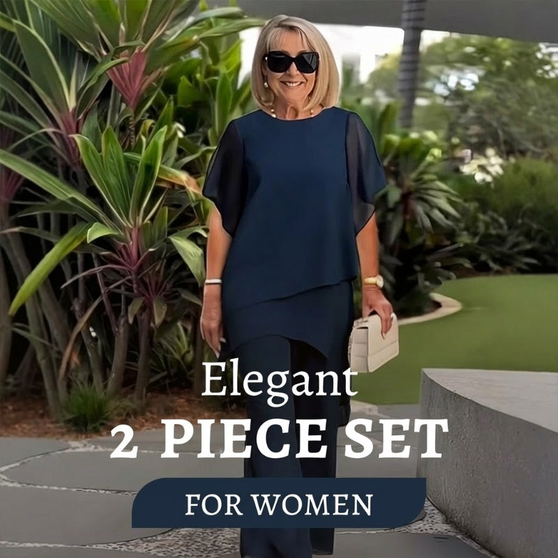 📢📢Big Sale Now On!⏰Charming Irregular Top & Wide Leg Pants Set