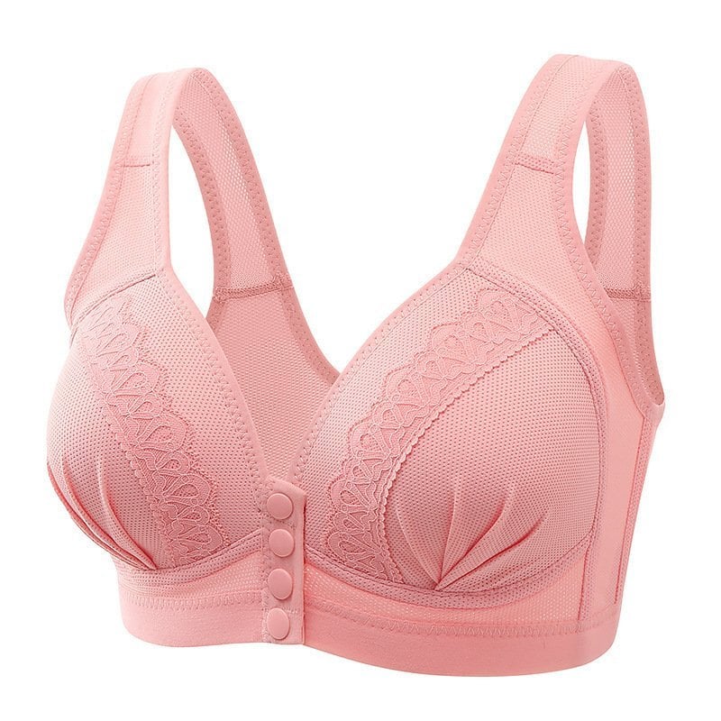 📢📢50% OFF!!⏰⏰Front Button Breathable Skin-Friendly Cotton Bra