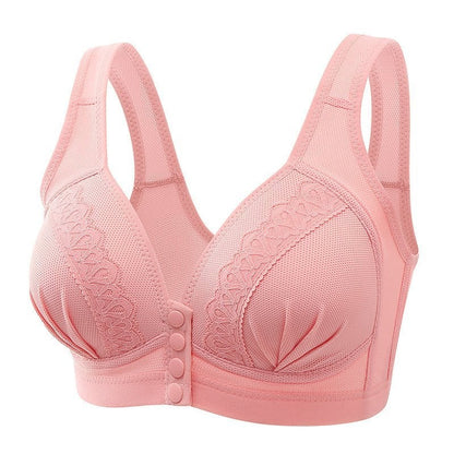 📢📢50% OFF!!⏰⏰Front Button Breathable Skin-Friendly Cotton Bra