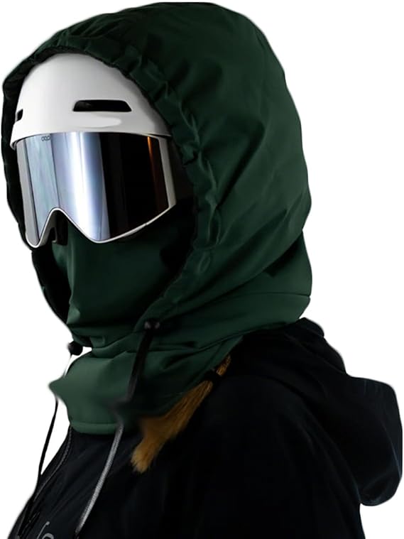 Waterproof Fleece Lined Hood Ski Hat Outdoor Winter Hat