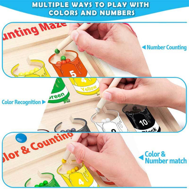 🎁🔥Xmas Hot Sale✨【Curiosity Expedition Play Kit】✨ -🔢🎨Magnetic colour and number maze!🚀