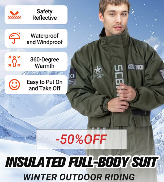 🎄50%OFF🎅Suitable for both men and women🎁Winter Outdoor Riding Insulated Full-Body Suit