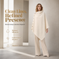 Women's Cozy Asymmetrical Poncho with Button Details