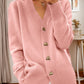 🌸Women's Casual Winter Plain Yarn Wool Yarn Buttoned Cardigan