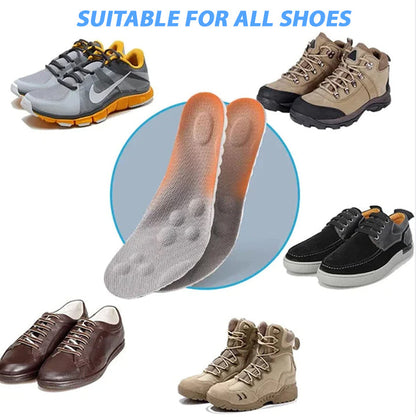🔥4D Shoe Cloud Insoles for Men Women, Soft Memory Foam Orthotic Shoe Inserts Sports Insoles