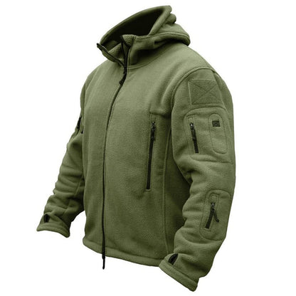 Outdoor Fleece Tactical Hooded Top -👍Warm and Multi-pocket design!