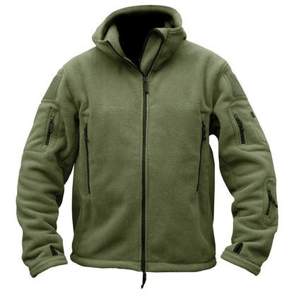 Outdoor Fleece Tactical Hooded Top -👍Warm and Multi-pocket design!
