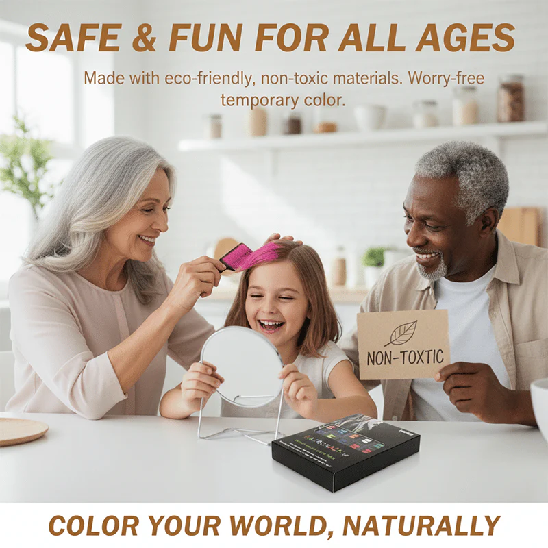 🎅Xmas Pre-sale-50% OFF✨Temporary Hair Dye Chalk Comb- Cruelty Free