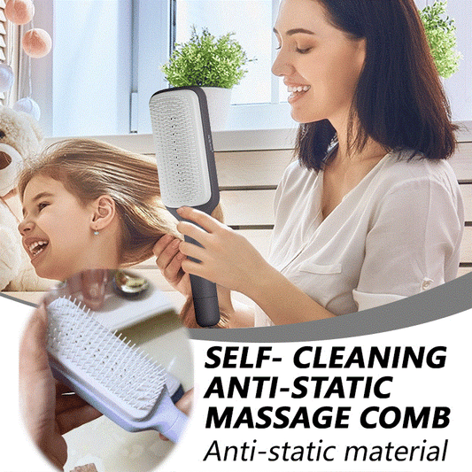 🎀Self-Cleaning Anti-Static Massage Comb