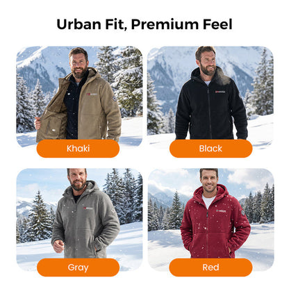 🎁2026 New Arrivals💥Upgraded Unisex Hooded Casual Graphene Heated Insulated Jacket (with Internal Pockets)