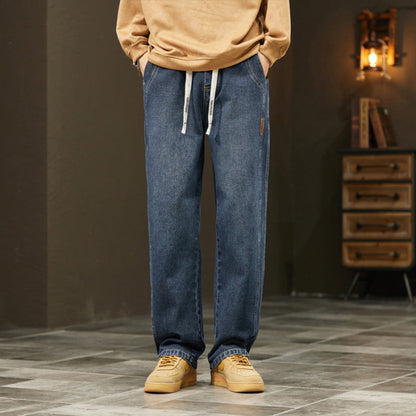 💎 Men's Loose Straight Jeans – Breathable, Relaxed Fit & Effortless Summer Style 👖