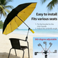 ⌛Today's Daily Special-Outdoor Camping Sunshade Umbrella with Clip, Sun Parasol Umbrella, 49-Inch Large Canopy, UV Protection, Beach Gear, Ideal for Travel, Fishing, Golf, Sports Events, Lightweight Canopy