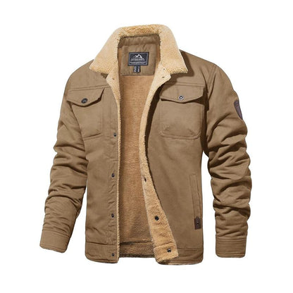 Men's Retro Western Winter Fleece Jacket✈️Free delivery throughout the UK