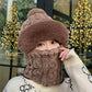 😍HOT SALE🥰 Women's Winter Warm Windproof Plush Scarf Hat