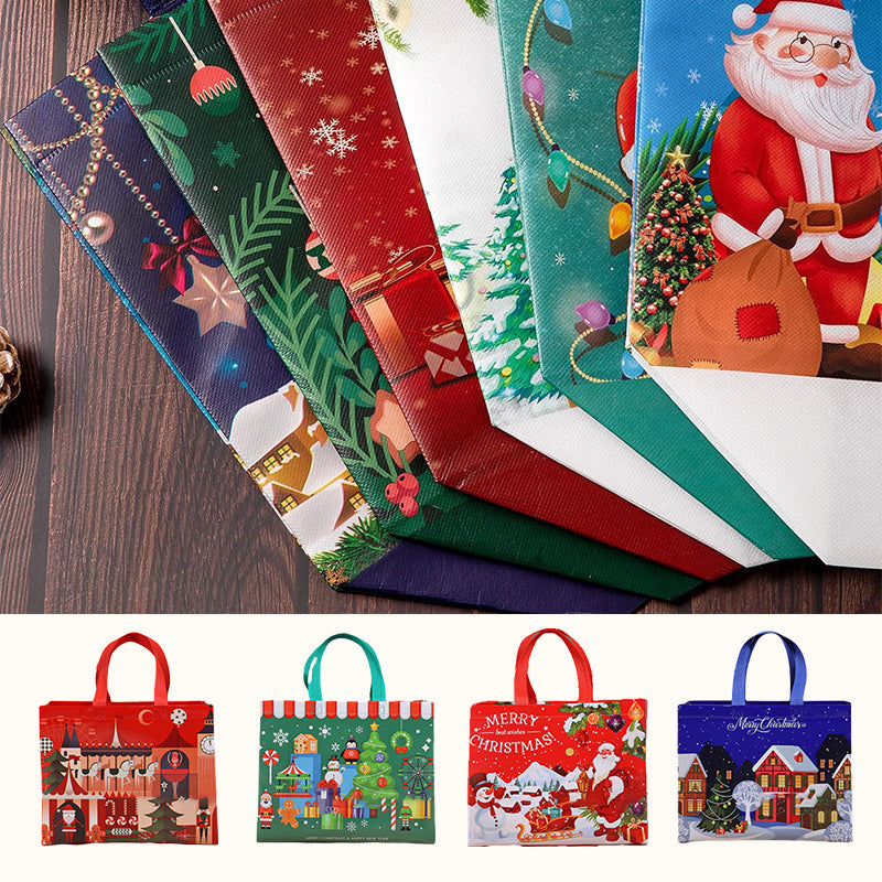 ♻️[Best Gift For Kids] ♻️🎁Halloween & Christmas Non-Woven Candy Tote Bag🎁