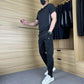 ✨❄️Men's Casual Sports Short Sleeve Long Pants (2-Piece Set)