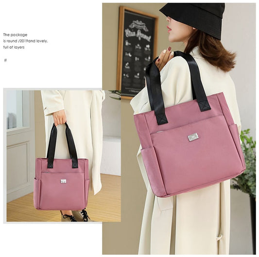 🔥Large Capacity Water Repellent Multi Pocket Nylon Shoulder Bag👜