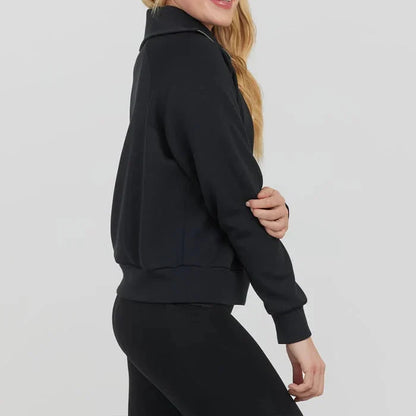 💝🔥Limited Time Sale-50% OFF🔥🎀Women's Oversized Half Zip Wide Leg 2 Piece Outfits Lounge Set