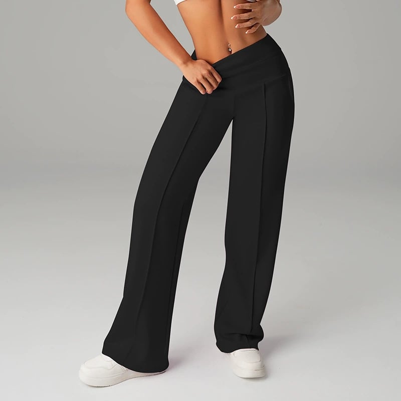 🧘‍♀️Women's High Waist Wide Leg Pants – Soft stretch fabric, gentle tummy control! Flattering fit for every shape. Easy pull-on, no tricky buttons.