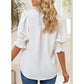 ✨💥Women's Elegant V-Neck Puff Sleeve Blouse