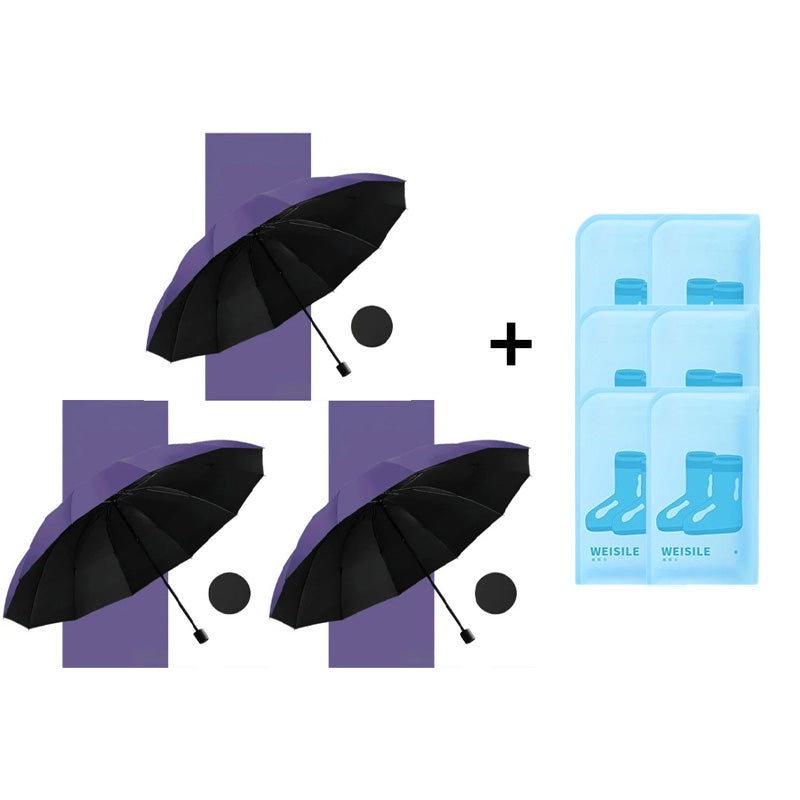 ⏳Time-limited 50%Discount⏰12-Rib Large Foldable Windproof Umbrella🌂