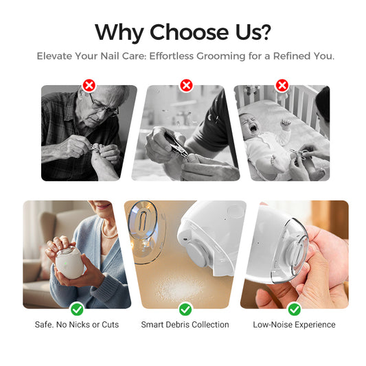 Universal Automatic Fingernail Grinder for Adults and Children