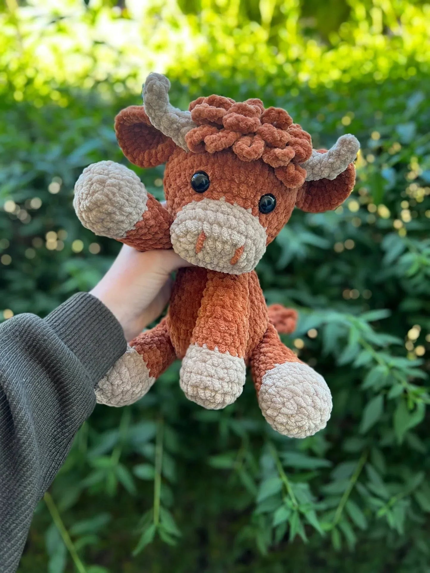 ✨LAST DAY PROMOTION - 50%OFF✨Crochet Highland Cow Amigurumi Pattern🐮- DIY Kit & Finished Plush