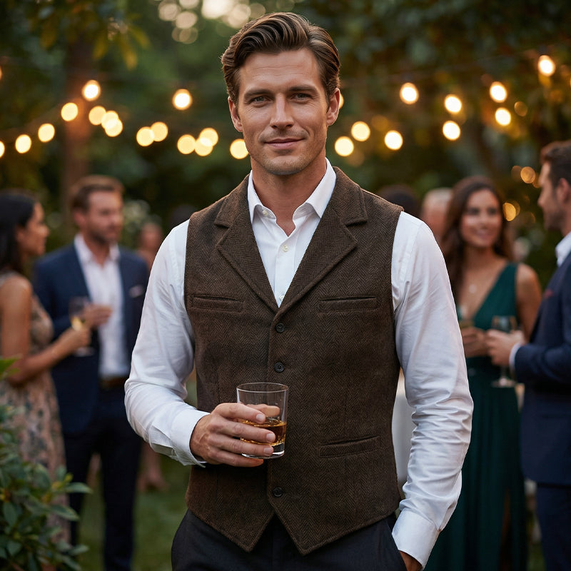 Men's Slim Fit Casual Business Vest