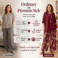 Women's Cotton Linen Half Sleeve Top ＆ Pants Set