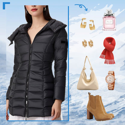 🍂Fall Specials🍂Women's Mid-Length Padded Jacket