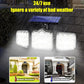 Solar Outdoor Lights 138LED Security Lights,3 Heads Dimmable SpotLights with 3 Modes,IP65 Waterproof