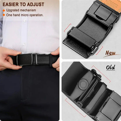 🚀24 hours shipping from UK🚀Leather Ratchet Belt With Adjustable Buckle