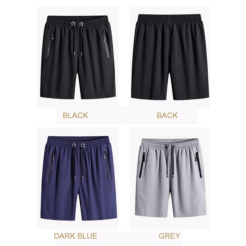 🔥50% OFF🔥Men's Plus Size Ice Silk Stretch Shorts