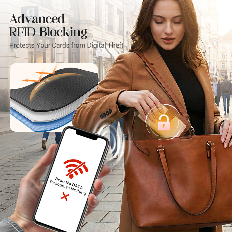 🥳2026 HOT SALE🥳💞50K+ SOLD!👛🛡️ 50% OFF! Women's RFID Blocking Leather Wallet – Blocks digital pickpockets. Soft leather, multiple slots. Secure & stylish. 👜💳