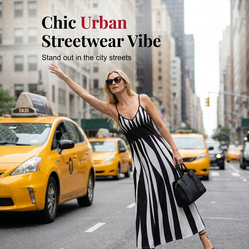 LUNE Printed Maxi Cami Dress