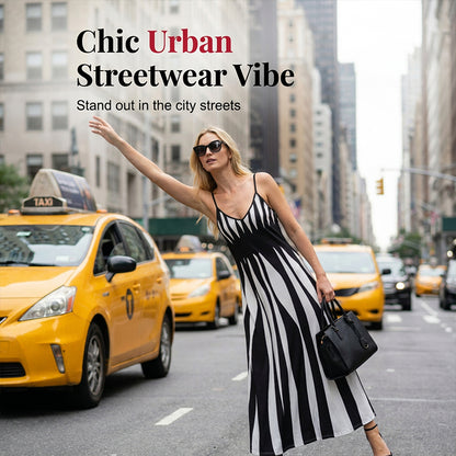 LUNE Printed Maxi Cami Dress
