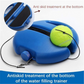 🎾50% OFF NOW! Rebound Tennis Trainer Kit with Stable Weighted Base – Adjustable Elastic Rope Self Practice Tennis Training Tool, Portable Solo Tennis Swing Accuracy Trainer for Indoor Outdoor Backyard