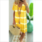 ✨Tie-Dye Striped Short Sleeve T-Shirt Dress – Soft & flowy – Perfect for summer, beach or casual days – comfortable and stylish 🌊