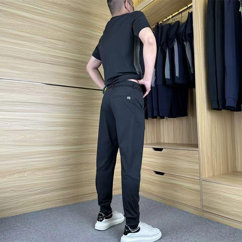 ✨❄️Men's Casual Sports Short Sleeve Long Pants (2-Piece Set)