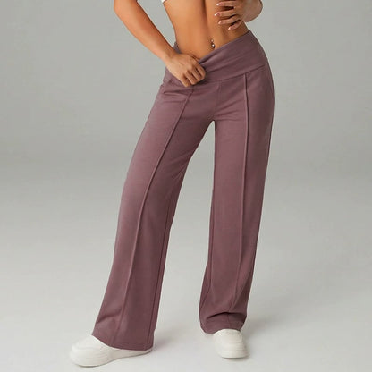 🧘‍♀️Women's High Waist Wide Leg Pants – Soft stretch fabric, gentle tummy control! Flattering fit for every shape. Easy pull-on, no tricky buttons.