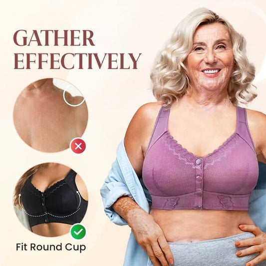 🌹Limited Sale🌹2024 New Front Closure Breathable Bra for Seniors