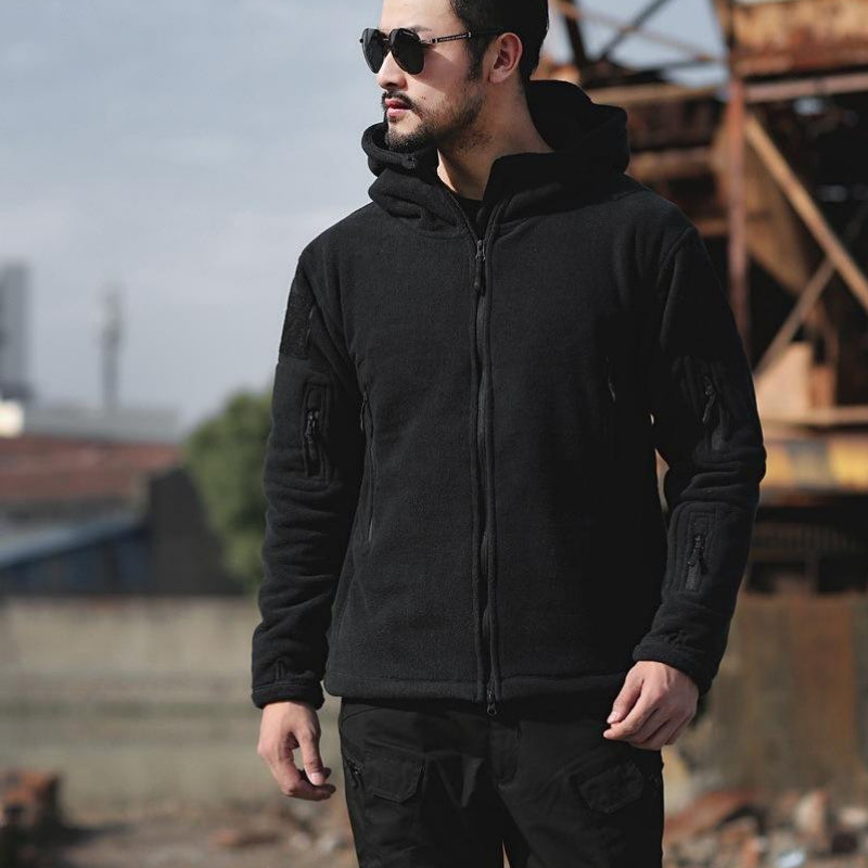 Outdoor Fleece Tactical Hooded Top -👍Warm and Multi-pocket design!