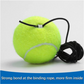 🎾50% OFF NOW! Rebound Tennis Trainer Kit with Stable Weighted Base – Adjustable Elastic Rope Self Practice Tennis Training Tool, Portable Solo Tennis Swing Accuracy Trainer for Indoor Outdoor Backyard