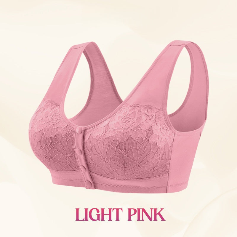 ⏳Limited-time 50% off⏰Comfortable Wireless Shaping Front-Fasten Bra👙