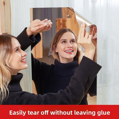 Self-adhesive acrylic mirror for walls